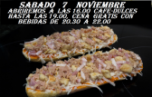 SABADO MERIENDA Y CENA GRATIS