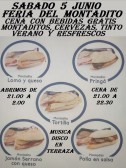 FERIA DEL MONTADITOS CENA GRATIS