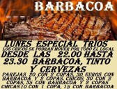 LUNES ESPECIAL TRIOS CON BARBACOA