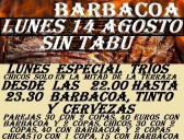 LUNES ESPECIAL TRIOS CON BARBACOA