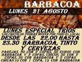 LUNES ESPECIAL TRIOS CON BARBACOA