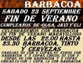 BARBACOA FIN DE VERANO 2023