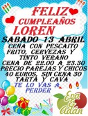 CENA Y CUMPLE DE LOREN