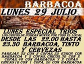 LUNES ESPECIAL TRIOS CON BARBACOA