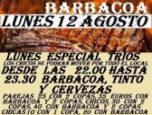 LUNES ESPECIAL TRIOS CON BARBACOA