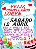 CUMPLEAÑOS DE LOREN