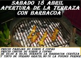 Apertura de la Terraza con Barbacoa