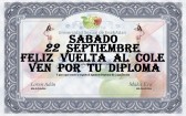 Feliz Vuelta al Cole 2018
