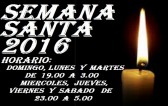Horario Semana Santa