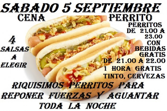 CENA PERRITOS CALIENTES