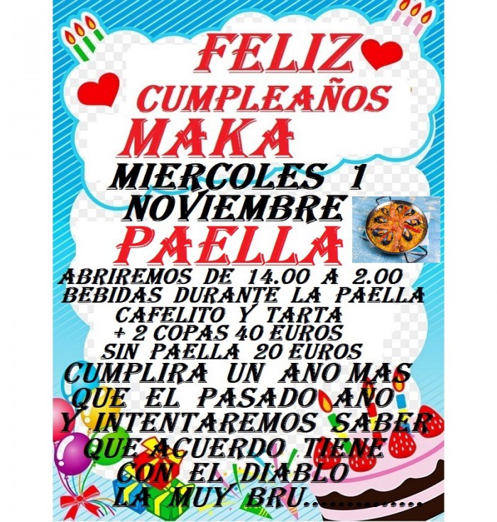 CUMPLEAÑOS DE MAKA
