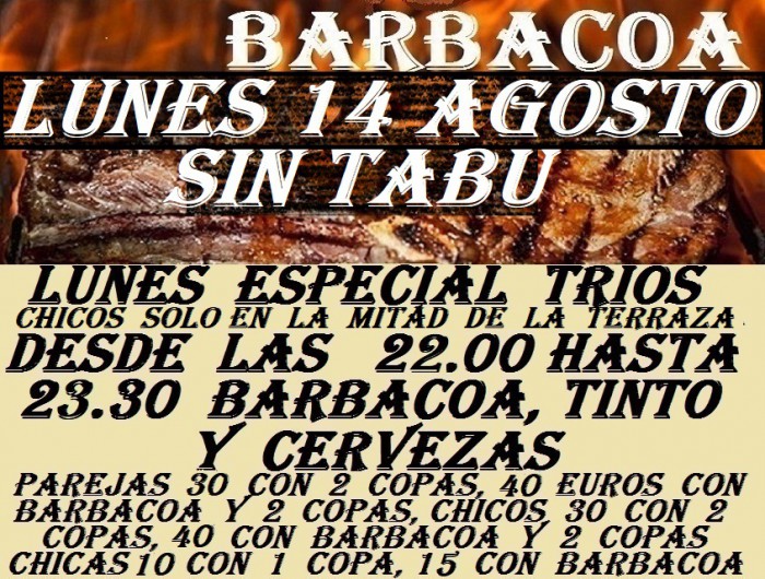 LUNES ESPECIAL TRIOS CON BARBACOA