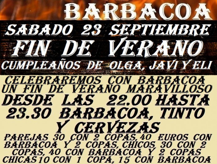 BARBACOA FIN DE VERANO 2023