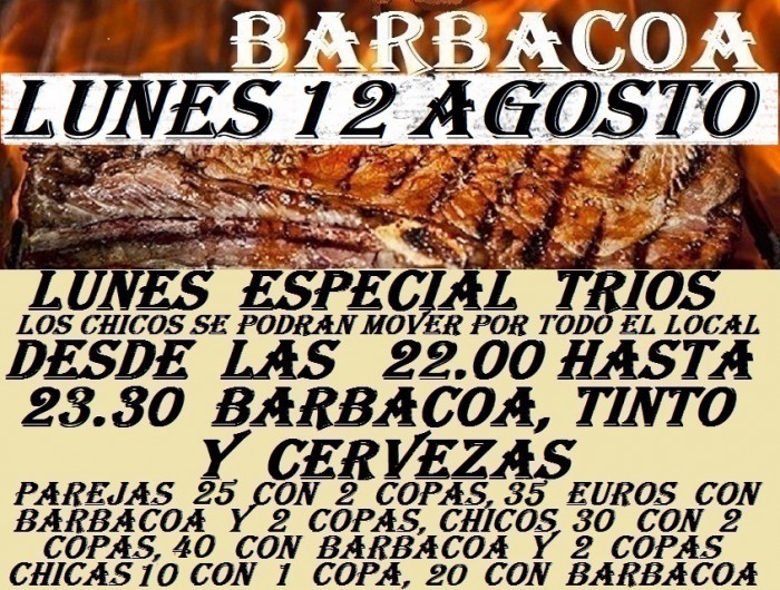LUNES ESPECIAL TRIOS CON BARBACOA