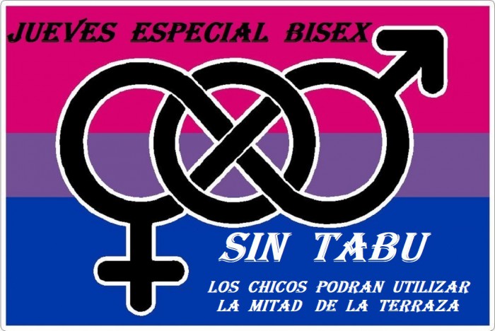 JUEVES  ESPECIAL BISEX SIN TABU
