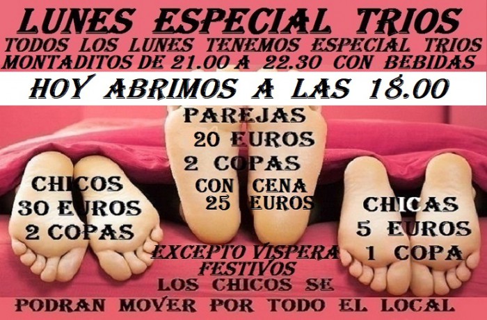 Lunes especial trios