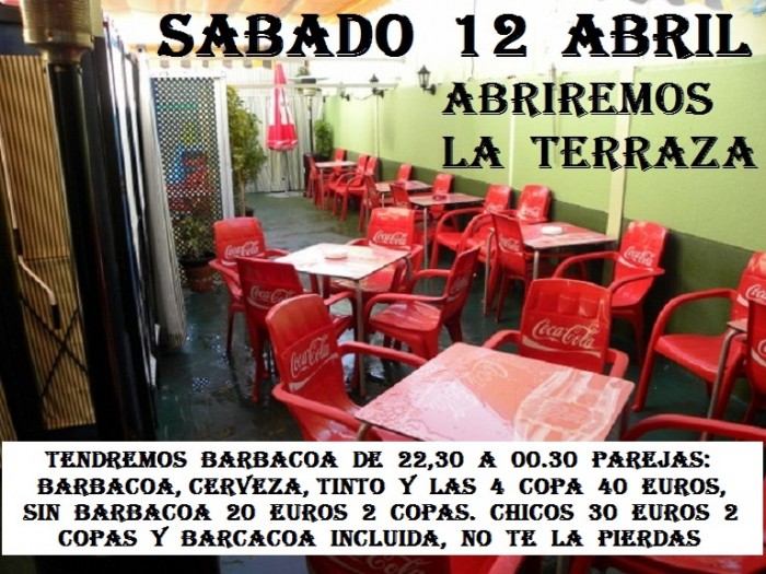 Apertura de la Terraza con Barbacoa